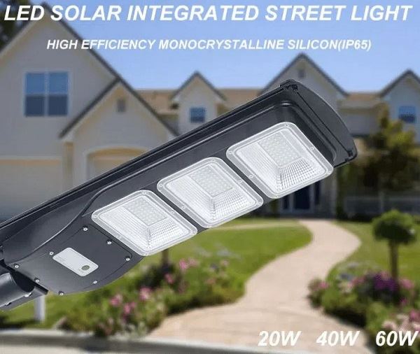 Solar Street Led Light Outdoor Intergrated Remote Control30w 60w 90w Outdoor